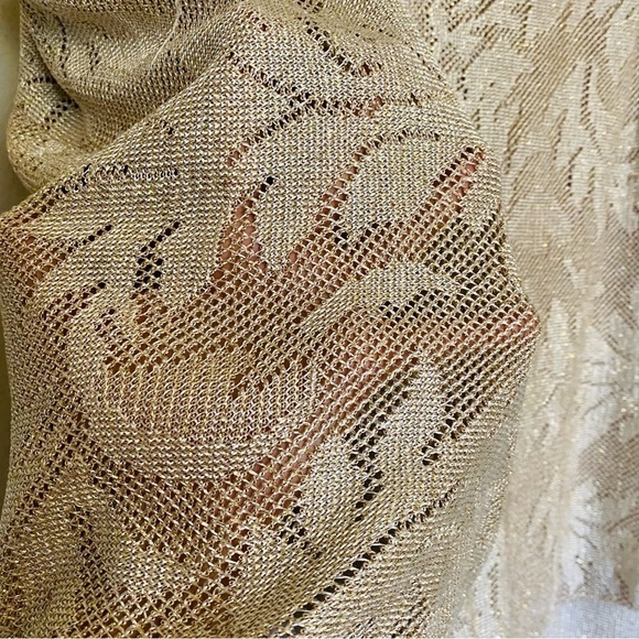 Vintage EN FRANCAIS by HUEY WALTZER Gold Dress & Blazer Size 24 Elegant Church - Picture 13 of 16